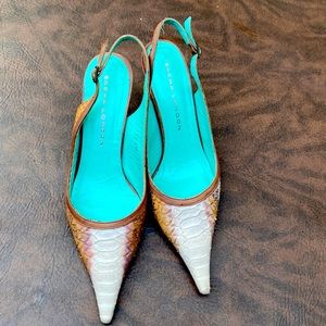 Sasha London animal print sandals